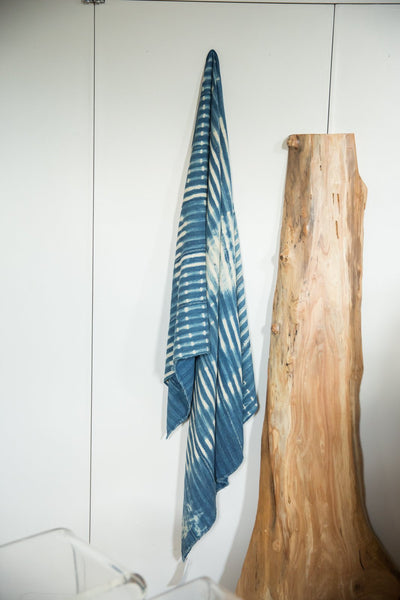 Batik Indigo African Textile Throw
