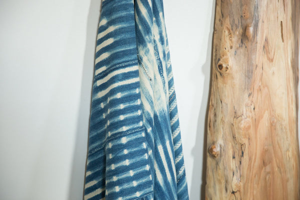 Batik Indigo African Textile Throw