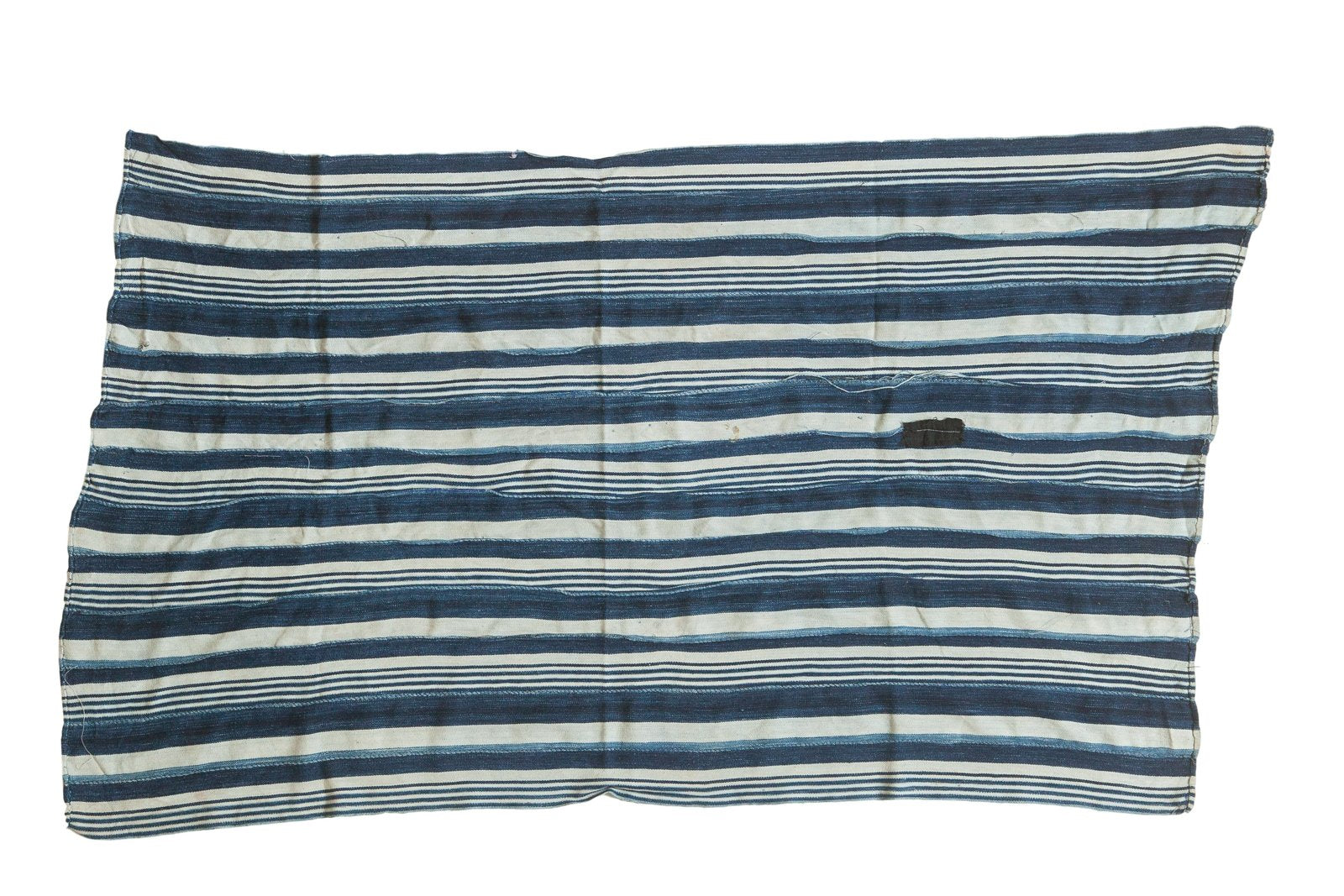 Striped Indigo African Textile Throw