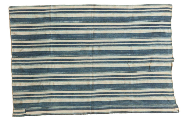 Vintage Striped Indigo African Textile Throw