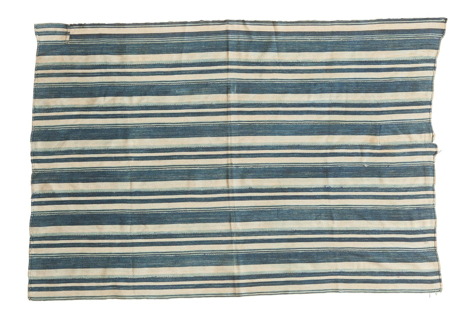Striped Indigo African Textile Throw