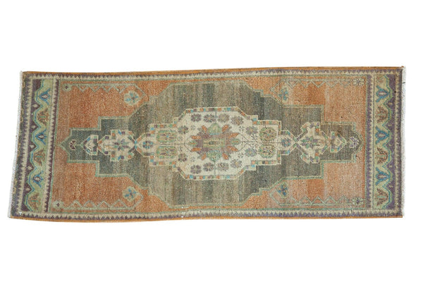 1'4" x 3'5" Vintage Distressed Oushak Rug Mat Runner / Item 6122 image 1