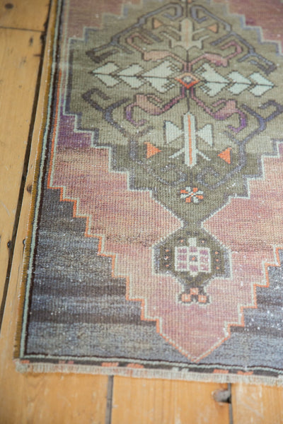 1.5x3.5 Vintage Distressed Oushak Rug Mat Runner // ONH Item 6123 Image 3