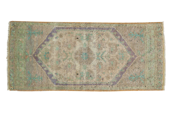 1.5x3.5 Vintage Distressed Oushak Rug Mat Runner // ONH Item 6130
