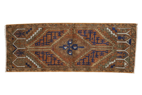 1x3.5 Vintage Distressed Oushak Rug Mat Runner // ONH Item 6131