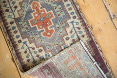  Vintage Distressed Oushak Rug Mat Runner / Item 6133 image 4