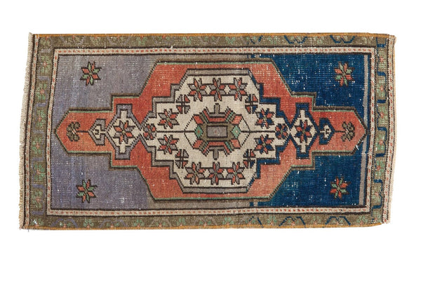 1.5x2.5 Vintage Distressed Oushak Rug Mat // ONH Item 6135
