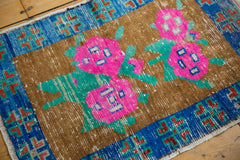 Vintage Distressed Oushak Rug Mat