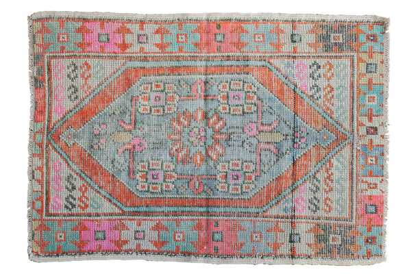 Vintage Distressed Oushak Rug