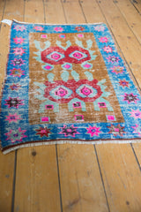 Vintage Distressed Oushak Rug