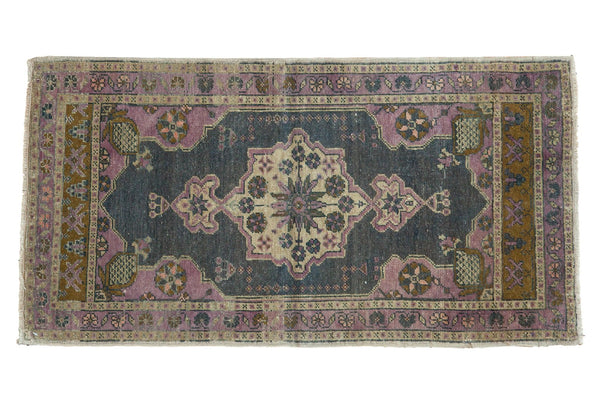 2x3.5 Vintage Distressed Oushak Rug // ONH Item 6142