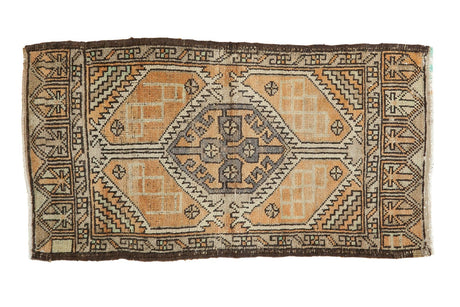 1'10" x 3'5" Vintage Distressed Oushak Rug / Item 6148 image 1