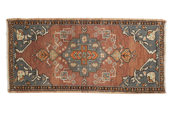 Vintage Distressed Oushak Rug Mat Runner