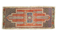 1.5x3.5 Vintage Distressed Oushak Rug Mat Runner // ONH Item 6156