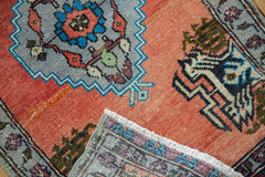 Vintage Distressed Oushak Rug Mat