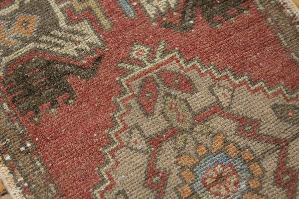 1.5x3.5 Vintage Distressed Oushak Rug Mat Runner // ONH Item 6163 Image 3