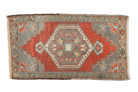 1'10" x 3'5" Vintage Distressed Oushak Rug / Item 6169 image 1