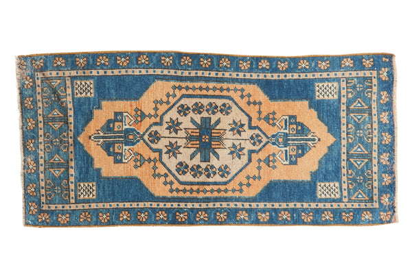 Vintage Distressed Oushak Rug Mat Runner
