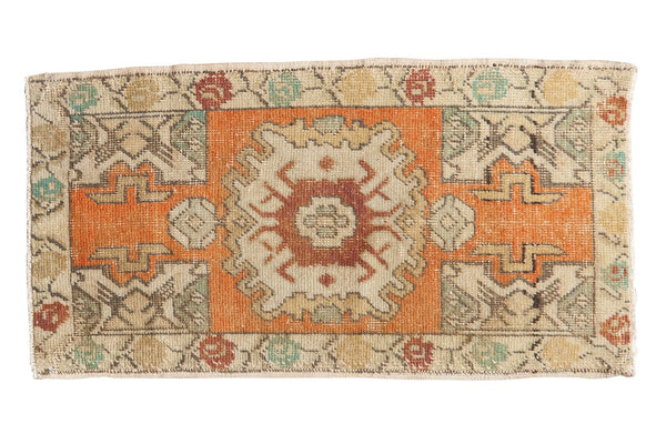 1.5x3.5 Vintage Distressed Oushak Rug Mat Runner // ONH Item 6171