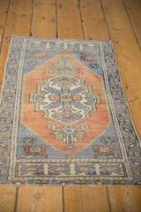  Vintage Distressed Oushak Rug Mat Runner / Item 6180 image 4