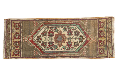 1.5x3.5 Vintage Distressed Oushak Rug Mat Runner // ONH Item 6182