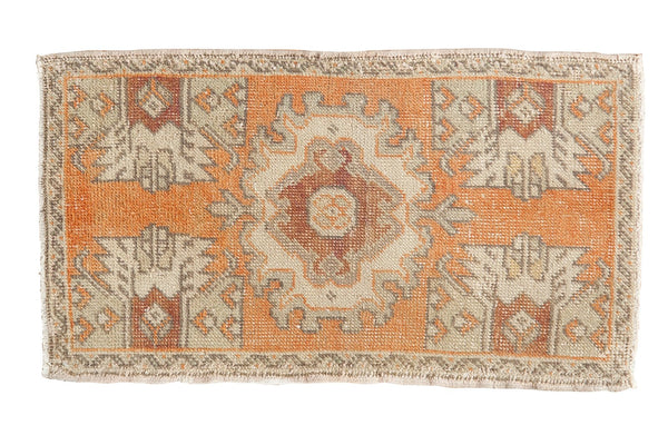 1.5x3 Vintage Distressed Oushak Rug Mat // ONH Item 6183