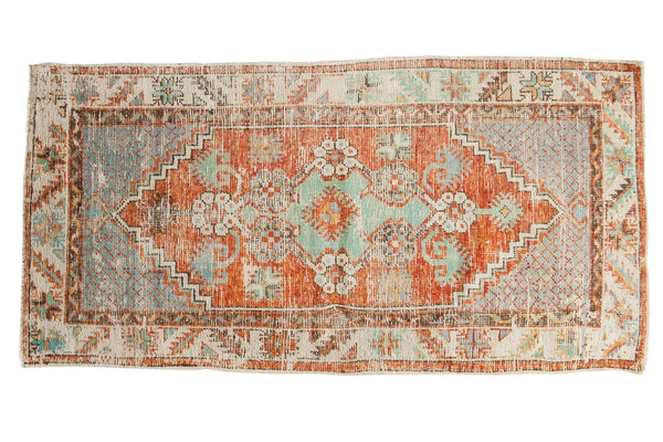 2'4" x 4'10" Vintage Distressed Oushak Rug Runner / Item 6187 image 1