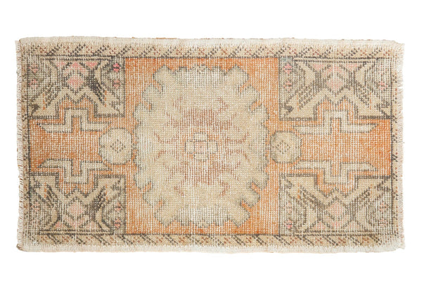 Vintage Distressed Oushak Rug Mat
