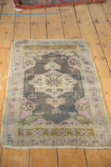 Vintage Distressed Oushak Rug Runner