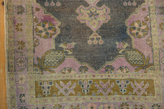 Vintage Distressed Oushak Rug Runner