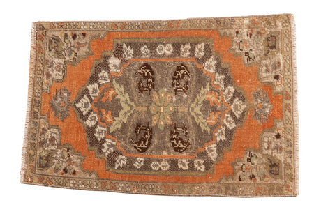 1.5x2.5 Vintage Distressed Oushak Rug Mat // ONH Item 6203