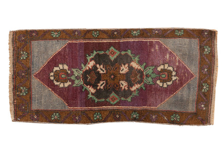 1.5x3 Vintage Distressed Oushak Rug Mat // ONH Item 6208