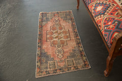 Vintage Distressed Oushak Rug Mat Runner / ONH item 6211 Image 2