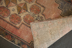 Vintage Distressed Oushak Rug Mat Runner / ONH item 6211 Image 5