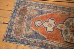 Vintage Distressed Oushak Rug Mat Runner / ONH item 6213 image 4