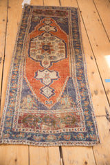 Vintage Distressed Oushak Rug Mat Runner / ONH item 6213 image 5