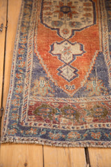 Vintage Distressed Oushak Rug Mat Runner / ONH item 6213 image 6