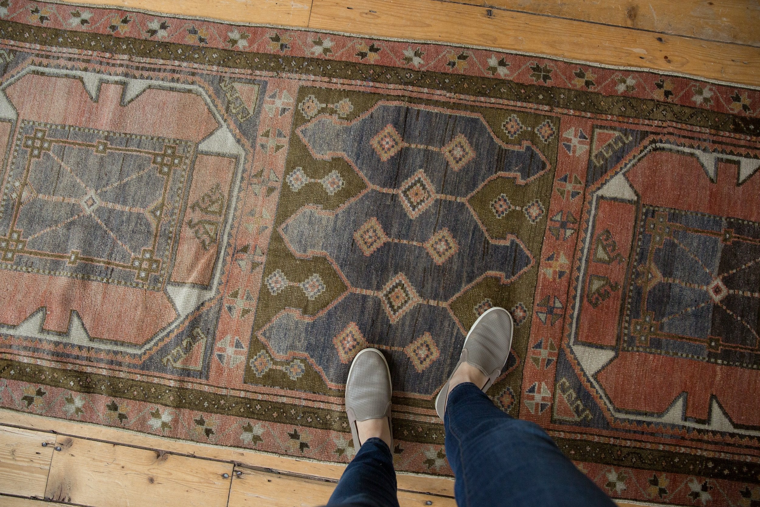 3x8 Vintage Distressed Oushak Rug Runner // ONH Item 6222 Image 1