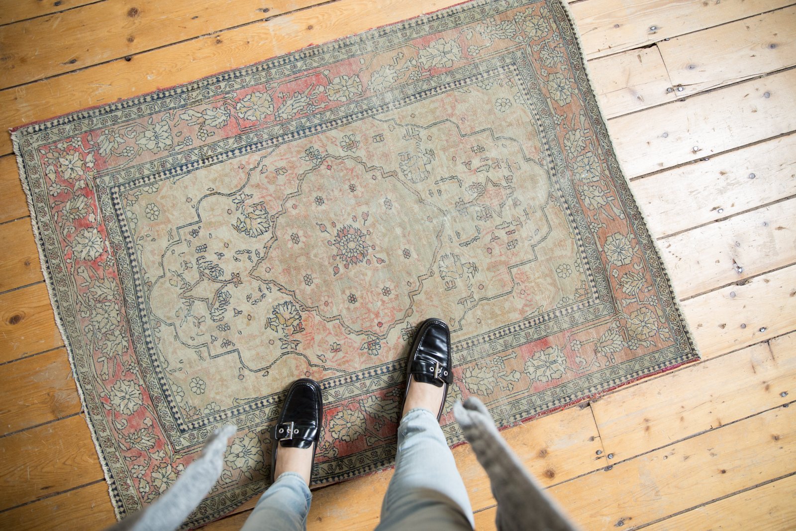 3x4 Antique Kerman Square Rug // ONH Item 6226 Image 1