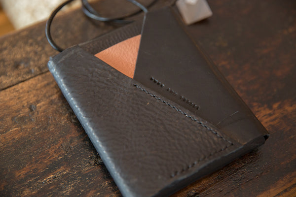 Rug Fragment and Leather Shoulder Bag // ONH Item 6245 Image 2