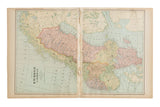 Full view of 1907 Cram's map of Sweden, highlighting the central fold and aged paper.