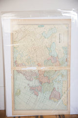 Map of Europe Cram's Unrivaled Atlas of the World 1907 Edition