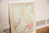 Cram's 1907 Philippine map, lower central section showing Palawan, Mindoro, and aged tones.