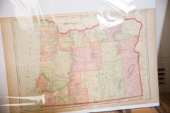 Map of Oregon Cram's Unrivaled Atlas of the World 1907 Edition