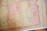 Detail of southeastern Oregon on Cram's 1907 map, showing Klamath and Harney counties.