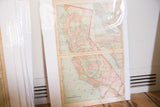 Vintage 1907 Cram's Map of California in clear sleeve, with time-softened tones.