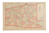Upper right of Cram's 1907 Alabama map showing state title and publisher.
