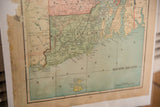 Aged 1907 Cram's Rhode Island map, with light green land and pale blue water.
