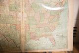 Southeastern United States on Cram's 1907 map showing the publisher's cartouche in the corner.