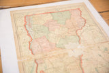 Lower portion of the 1907 Vermont map, with muted colors, a visible tear, and creases.